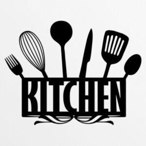 שלט מתכת לעיצוב הבית KITCHEN
