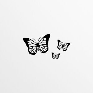 עיטורים לקיר ממתכת - פרפרים