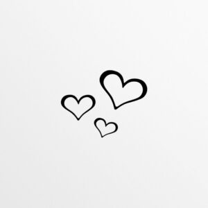 עיטורים לקיר ממתכת - לבבות